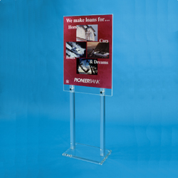 Aarco PHSIB Poster Holder 28H X 22W Frame (22-1/4W X 59-1/2H Overall  Dimension)