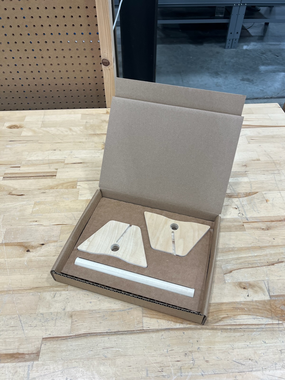 flat-pack cardboard shipping with no foam