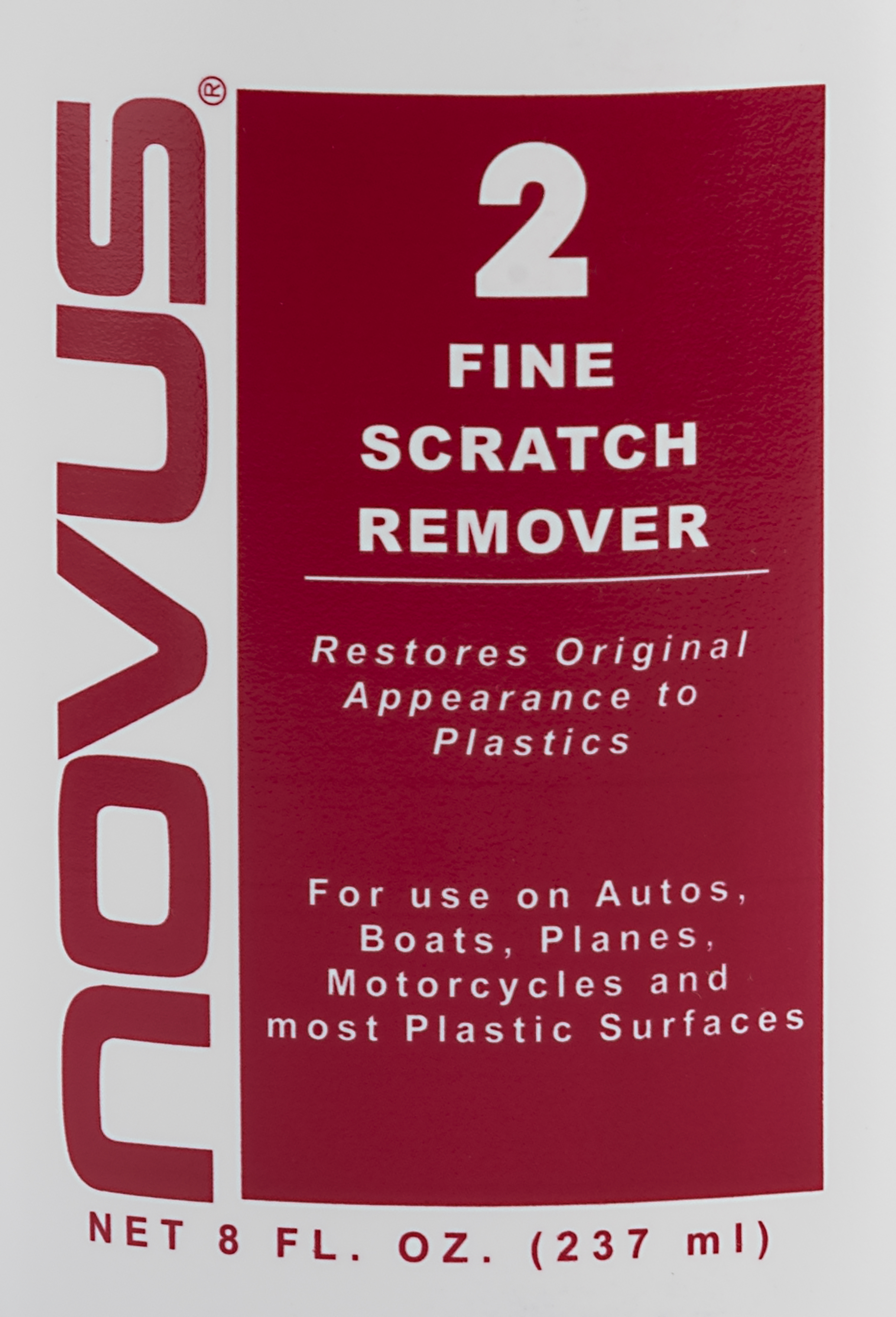 NOVUS 2 Plastic Fine Scratch Remover - 8 oz.