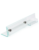 Acrylic Desk Nameplate with Business Card Holder
