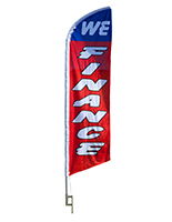 RED, WHITE & BLUE Large outdoor message flags for sale USED CARS 5063c