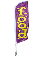 Pre-Printed “Food” Banner Flag