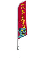 14' tall Halloween feather COSTUMES flag