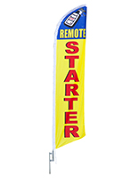 Remote Starter Feather Flag