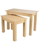 Nesting Tables, Rectangular, Set of 2, 45” Wide Large Table - Ash - Image 5