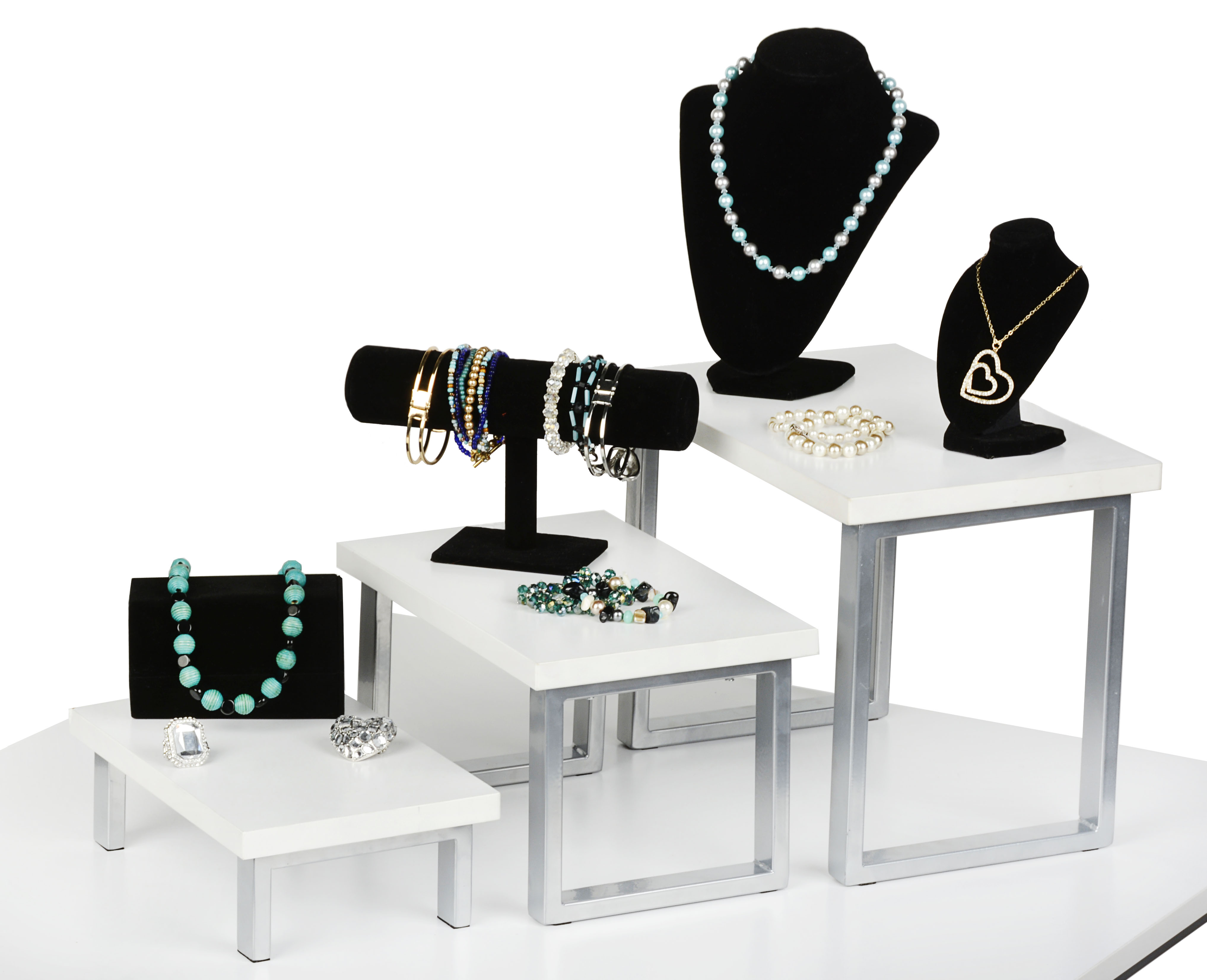 Tabletop Riser Kit Nesting Table Risers | Set of 3 Tabletop Merchandise Holders | Displays2Go