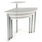 White Rotating Retail Display Table is High End