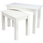 Nesting Tables, Rectangular, Set of 2, 45” Wide Large Table - White - Image 6