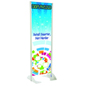 24” x 72” Gray Permanent Banner Stand with Single Sided Graphic