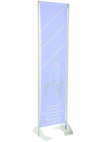 20” x 72” Gray Permanent Banner Stand without Graphic 