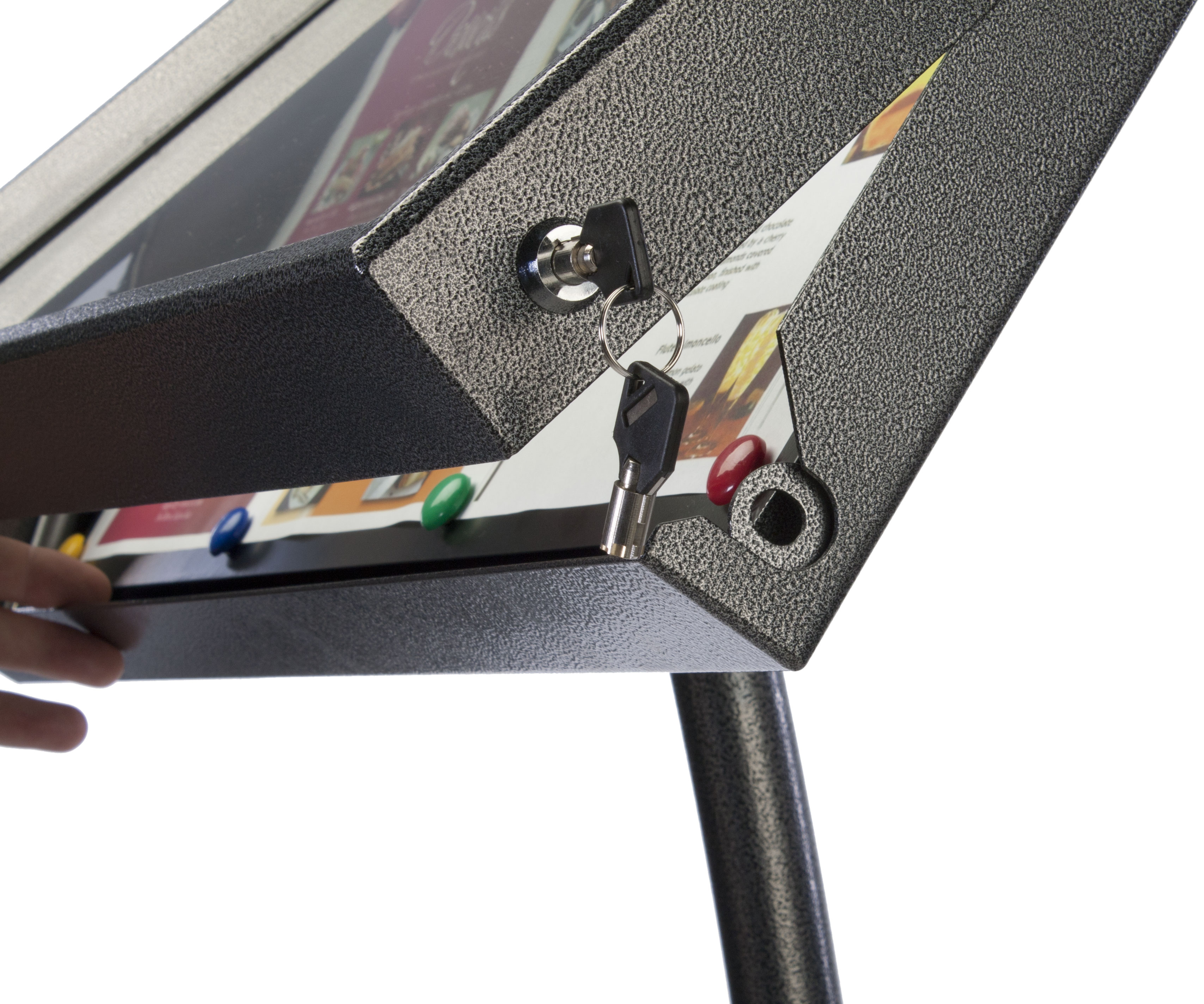 This LED Menu Stand with Wheels Is Portable! Various Other Light Box ...