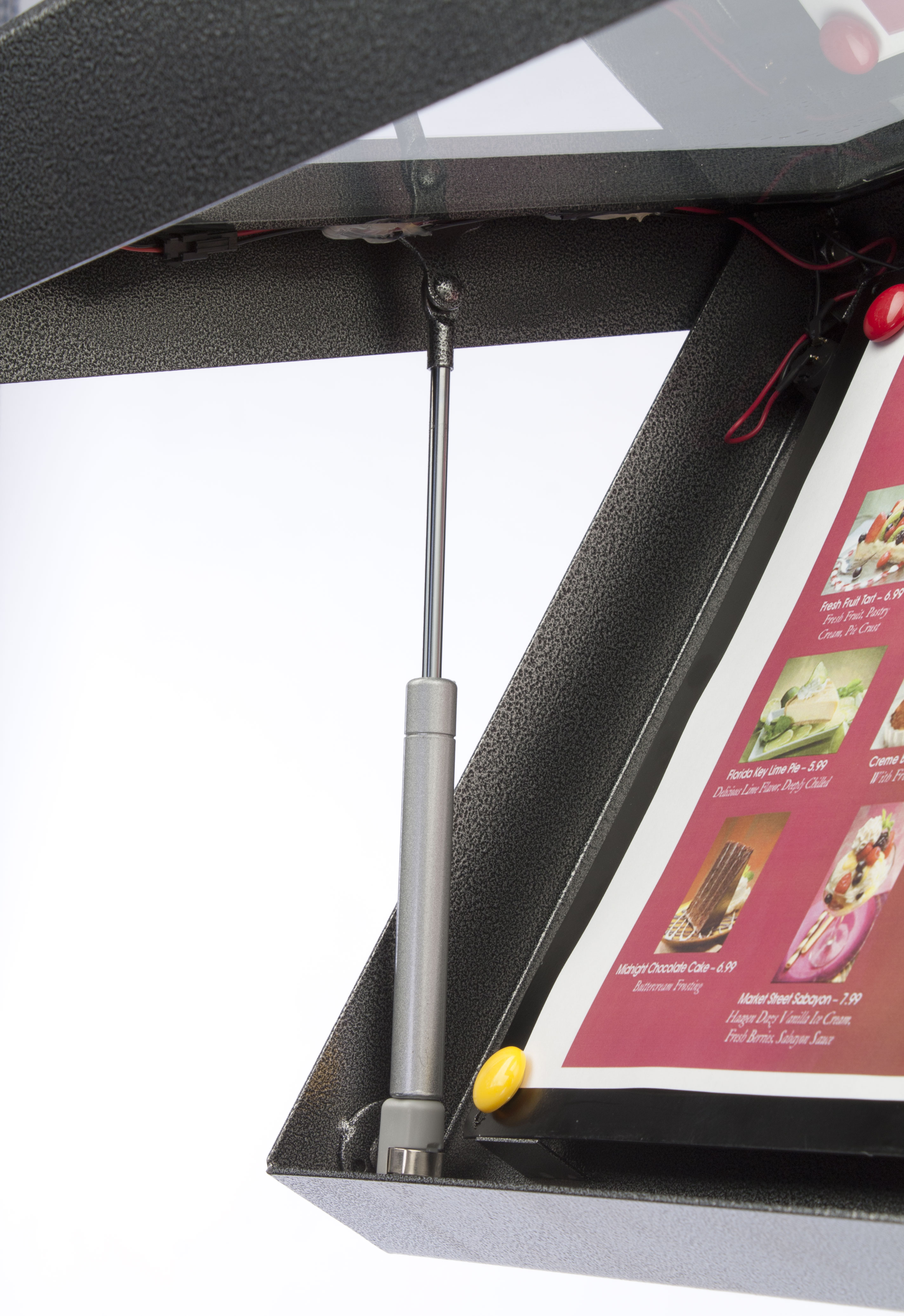 This LED Menu Stand with Wheels Is Portable! Various Other Light Box ...