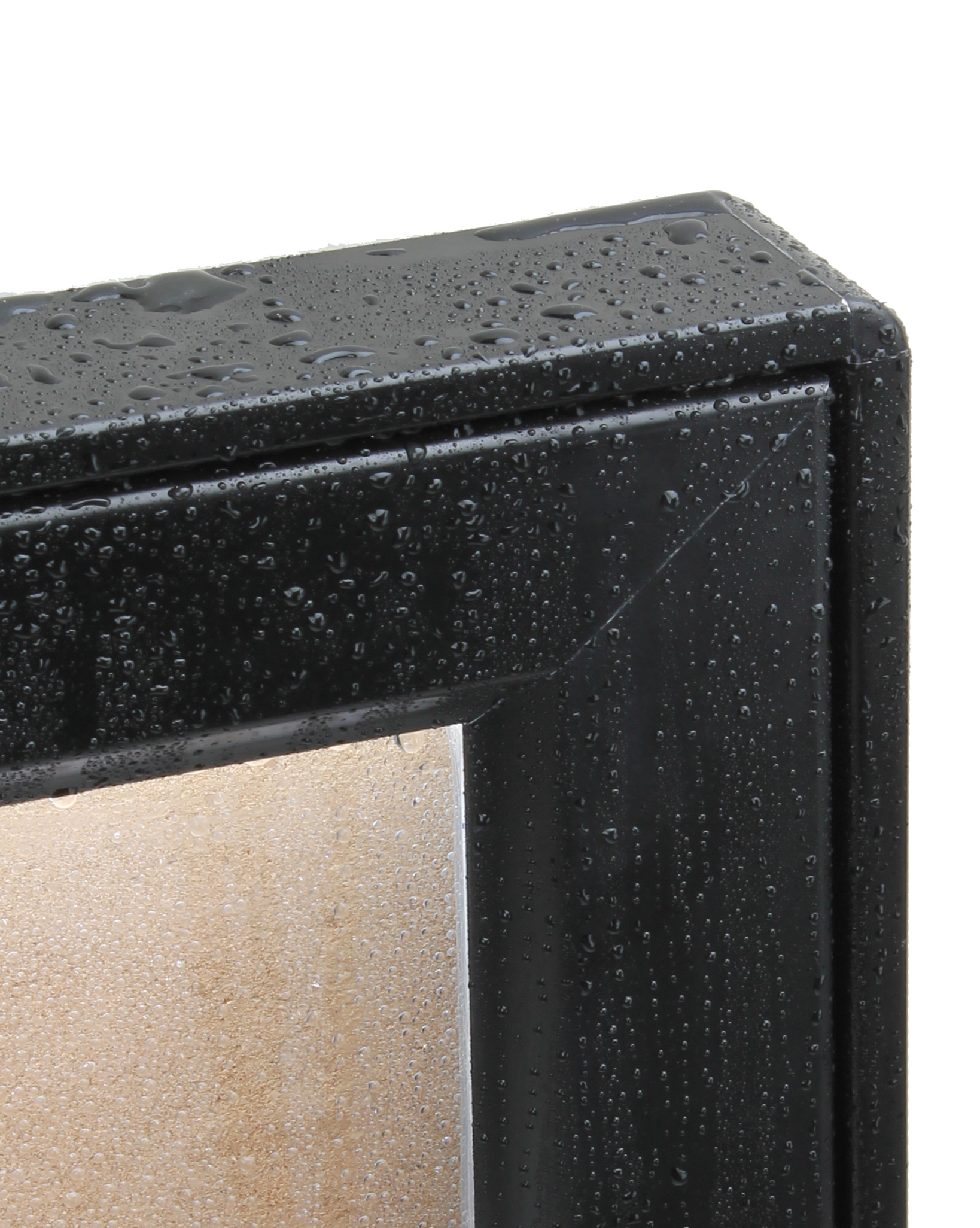 26 x 36 Enclosed Cork Board for Outdoors, Illuminated, with Locking Door - Black - Image 3