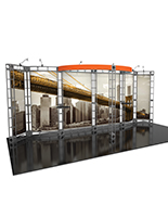 20ft Wide Orbital Express Antares truss trade show exhibit display booth