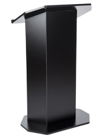 Black economy pulpit with easy assemble