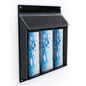 Hinged top outdoor display brochure holders