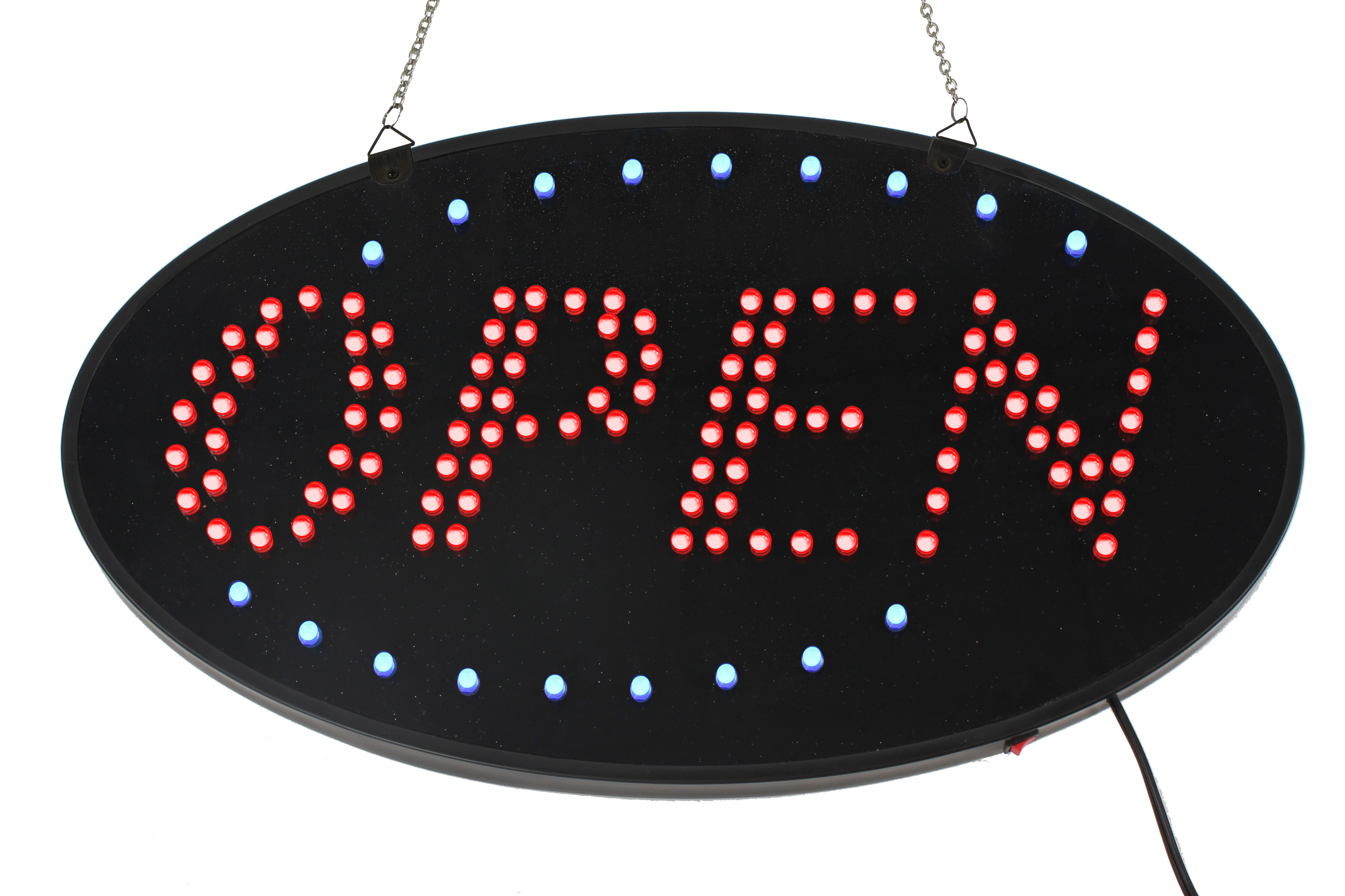 Led Display System Sign LED Display Sign | Flashing Blue Display with Red Writing | Displays2Go