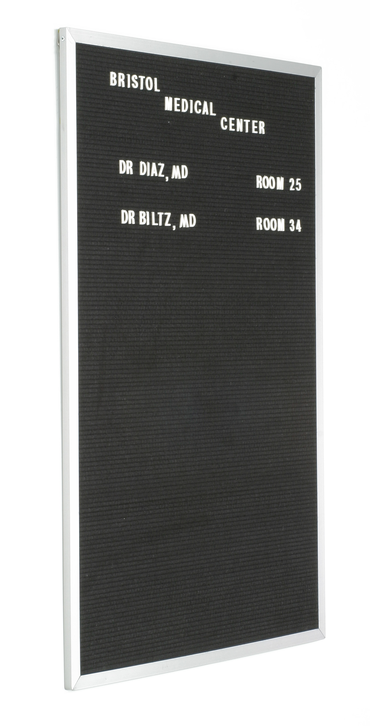 24 x 36 Letter Board with 3/4" Letter Set - Silver - Image 2