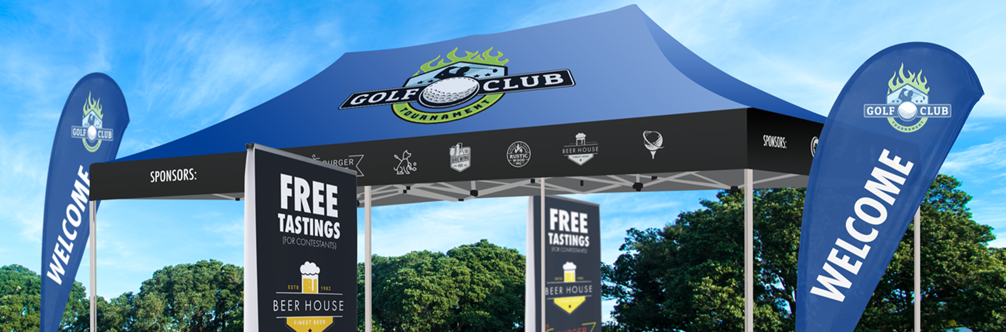 Custom Printed Outdoor Displays