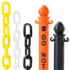 Exterior-Rated Stanchion & Chain Sets