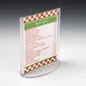 Restaurant Menu Holder for cards from custom printing services.