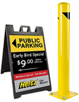 Parking lot supplies and safety equipment
