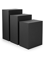 Display pedestal set with black colorway