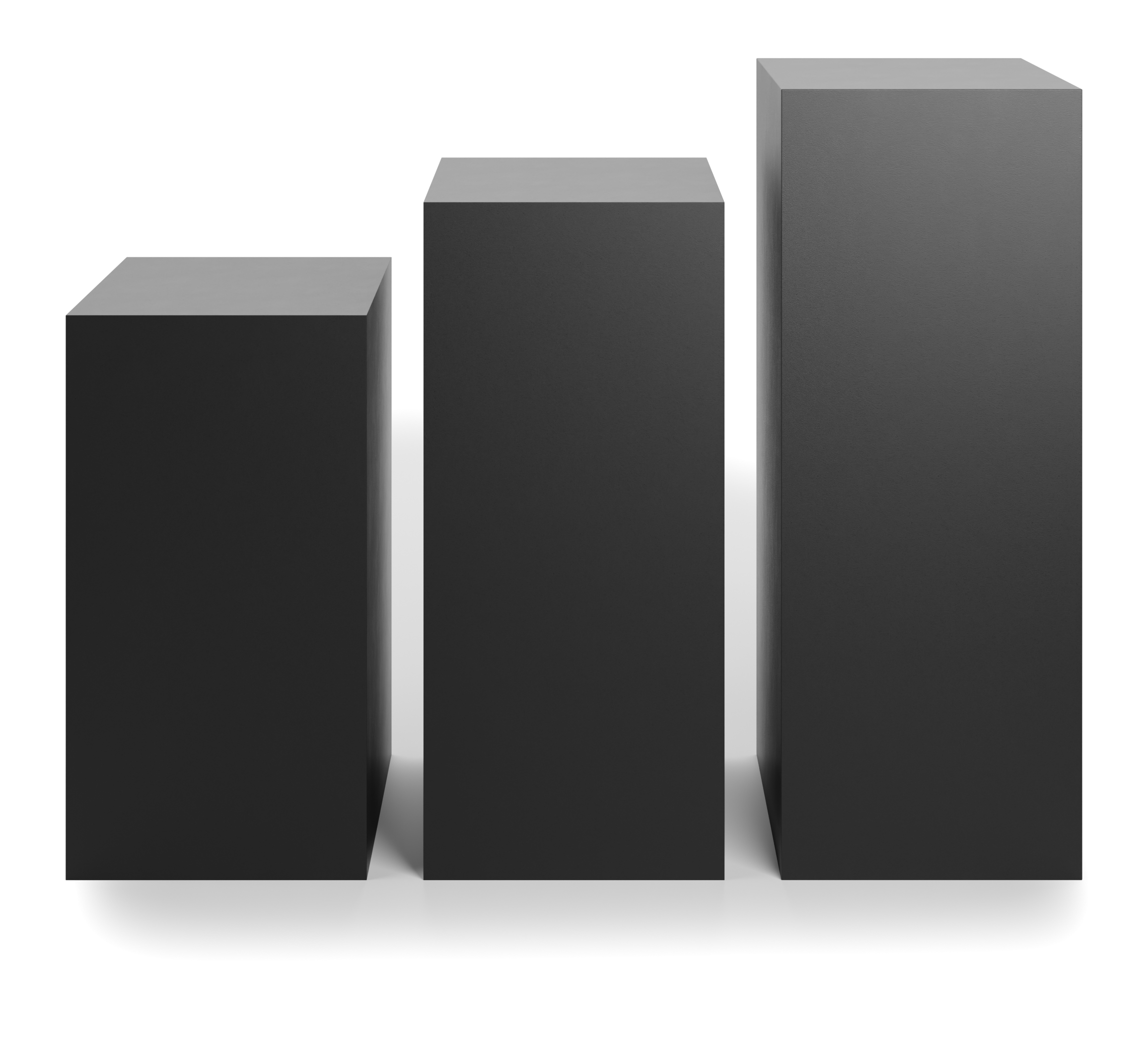 Floor Standing Pedestal Sets, 24"w x 16"d Rectangular Top - Set of 3 - Image 3