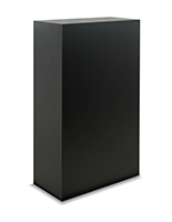 Retail display pedestal with a weight capacity of 100 pounds