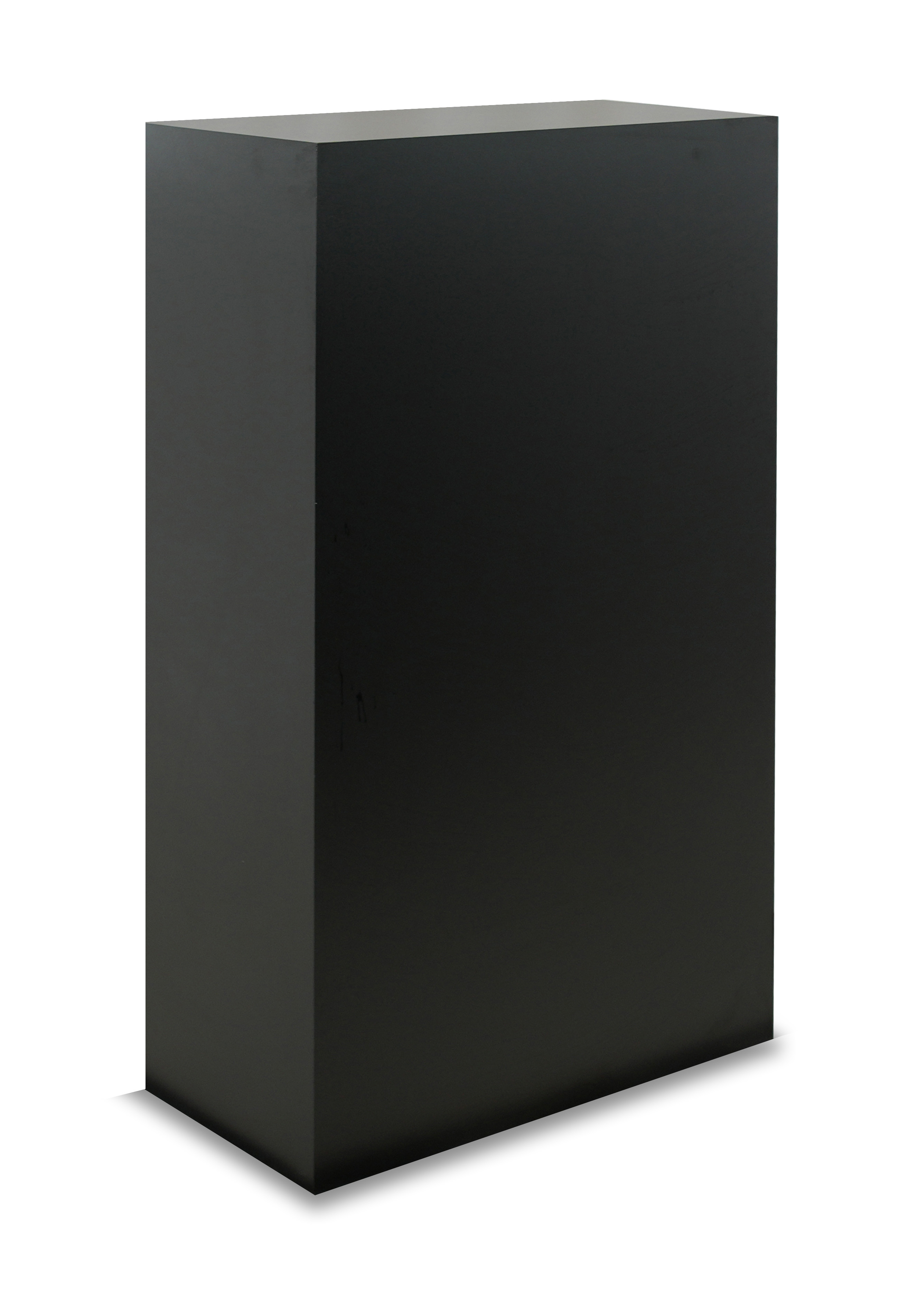 Floor Standing Pedestal, 24"w x 16"d Rectangular Top - Black - Image 2