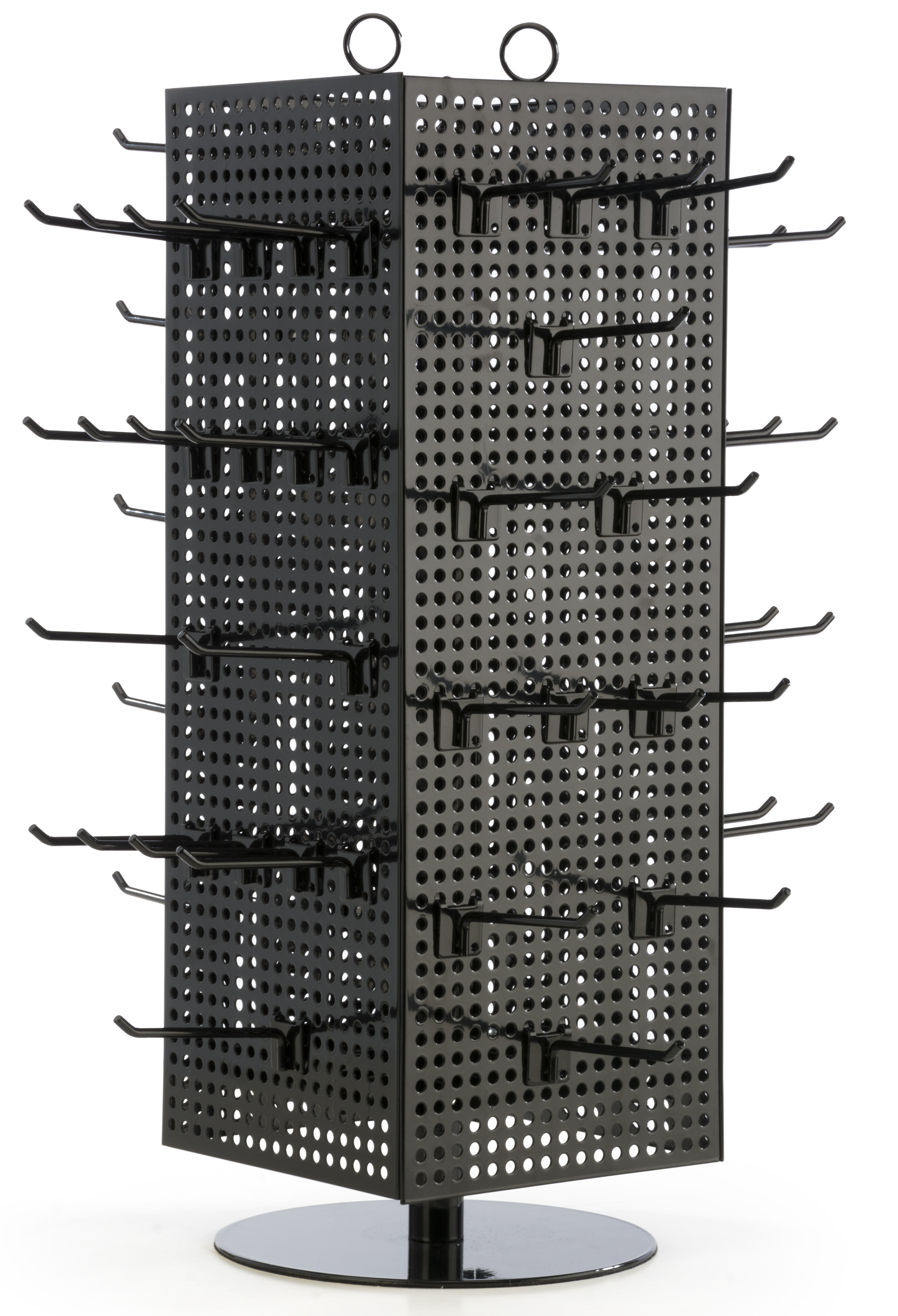 8” Peg Hook for up to 1/8" Thick Metal Pegboard, 1" On Center, Metal - Black - Image 2