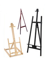 wooden picture easels