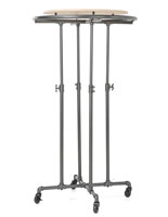 Wood Top Retail Clothing Racks