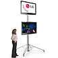 The plasma stand can be paired with a television using audio for an ultimate experience!