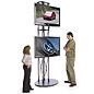 The plasma stand has home entertainment center options included.  Looks