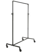 adjustable height ballet bar clothing rack