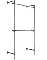 Pipeline Wall Mounted Retail Clothing Racks