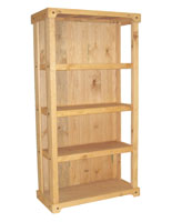 Wood Shelving Stand with 3 Open Shelves