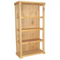 Wood Shelving Stand with Closed Back Drop