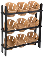 Basket Display Stand with 9 Bins