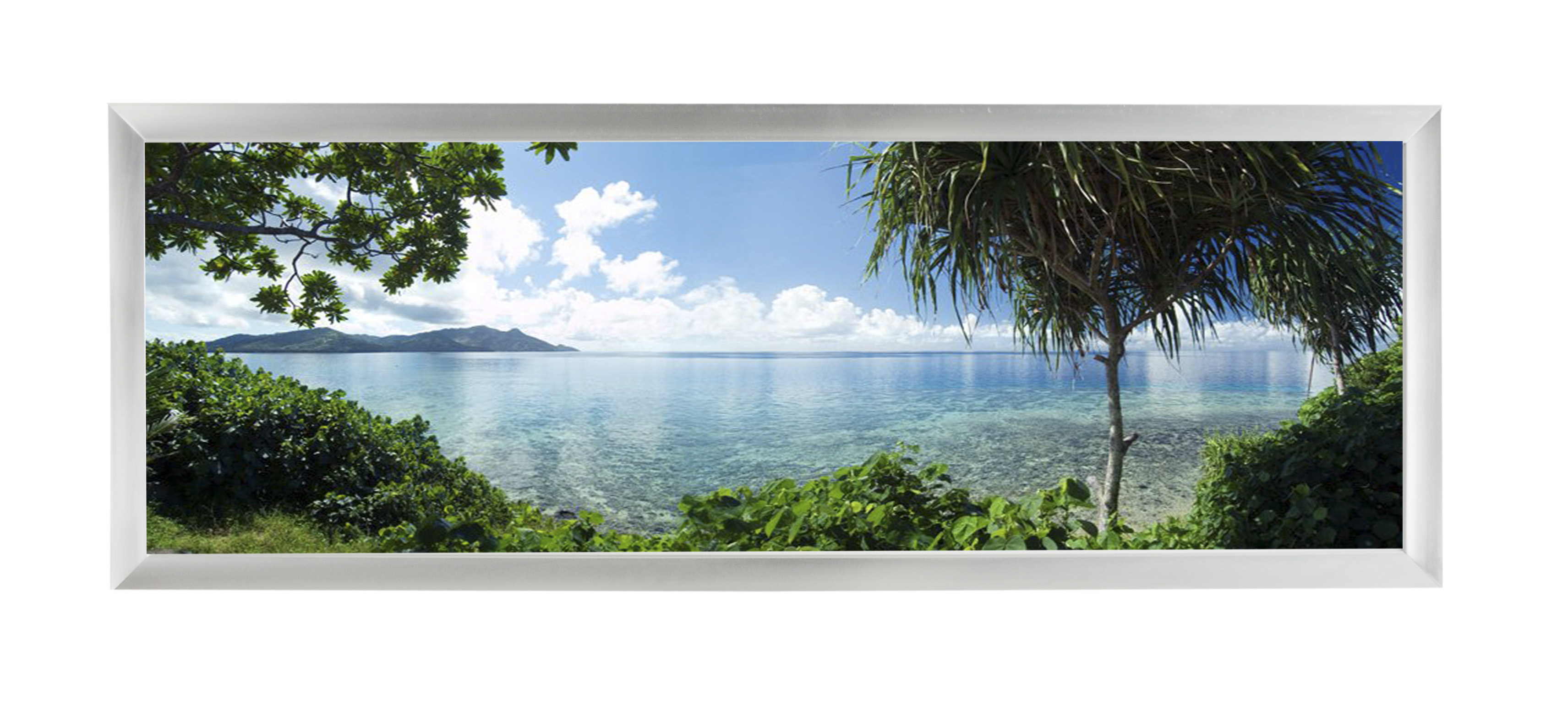 Silver Panorama Frame | 30x10 Picture Display | Displays2Go