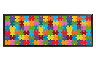 Black Panoramic Puzzle Frame