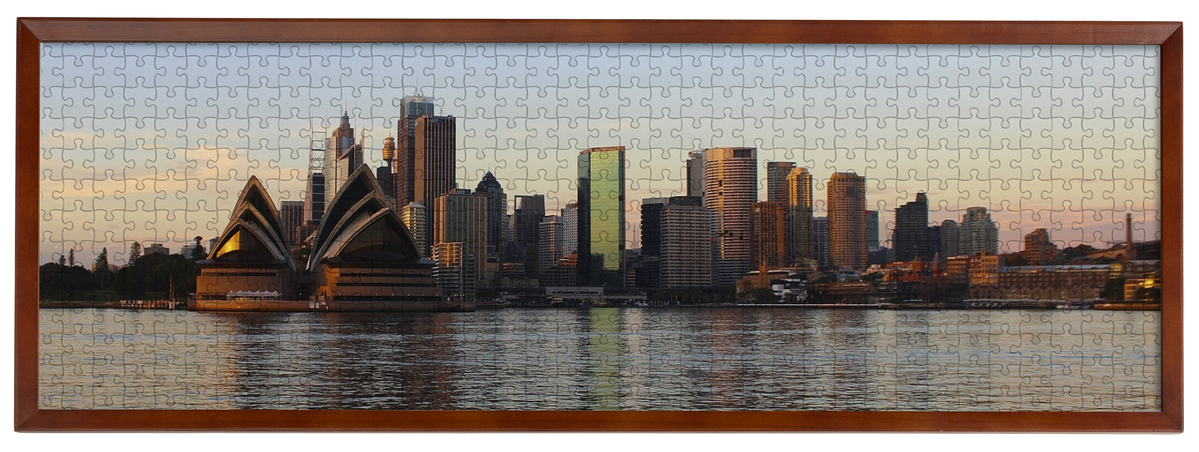Photogenic Frame Wooden Panoramic Photo Frame | Shatter-Resistant Acrylic Lens | Displays2Go