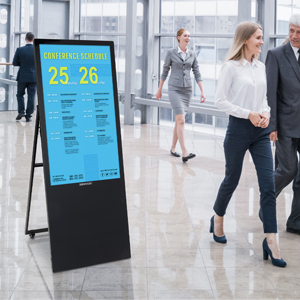 Portable digital signage for trade shows and conventions