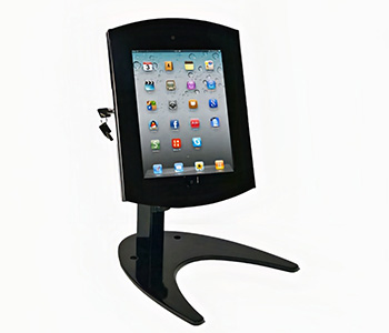 iPad tablet holder for table or counter in black