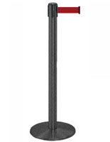 Wrinkle Black Stanchions With Maroon Belt