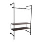 Pipe Outrigger Wall Unit with 2 Spokes for Hanging Clothes