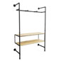 Pipe Outrigger Wall Display with 1 Clothing Bar