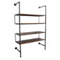 Industrial Retail Wall Shelves with 2 Black Outriggers