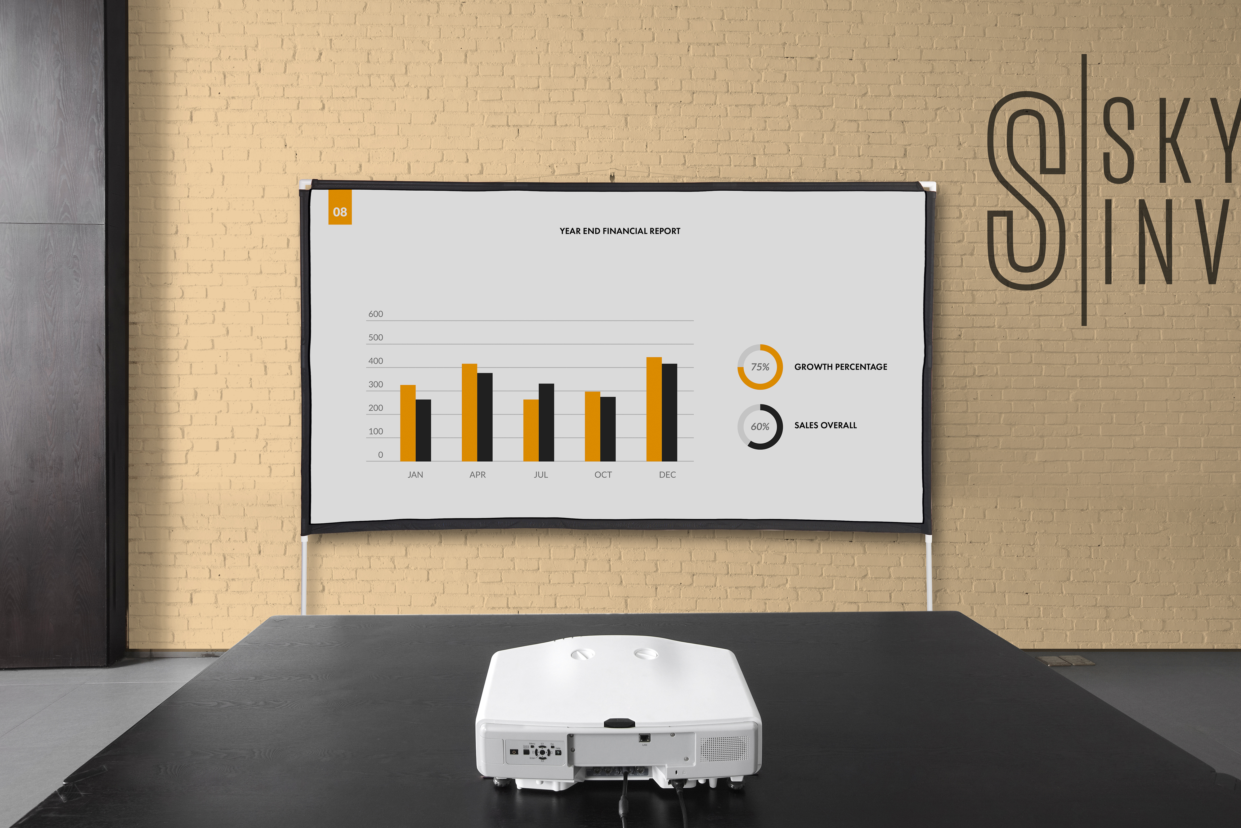 88 x 78 Projector Screen w/ Outdoor Stand & Ground Stakes, 100 in. Diagonal - White - Image 7